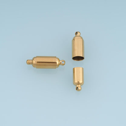 14K Gold Oval Clasp 22 mm, 16 mm for Jewelry Making