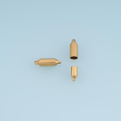 14K Gold Oval Clasp 22 mm, 16 mm for Jewelry Making