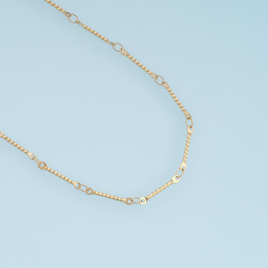 Stainless Steel  Twist Rope Chain,14K Gold Stainless Steel Chain,Waterproof Chain for DIY Necklace Bracelet Making