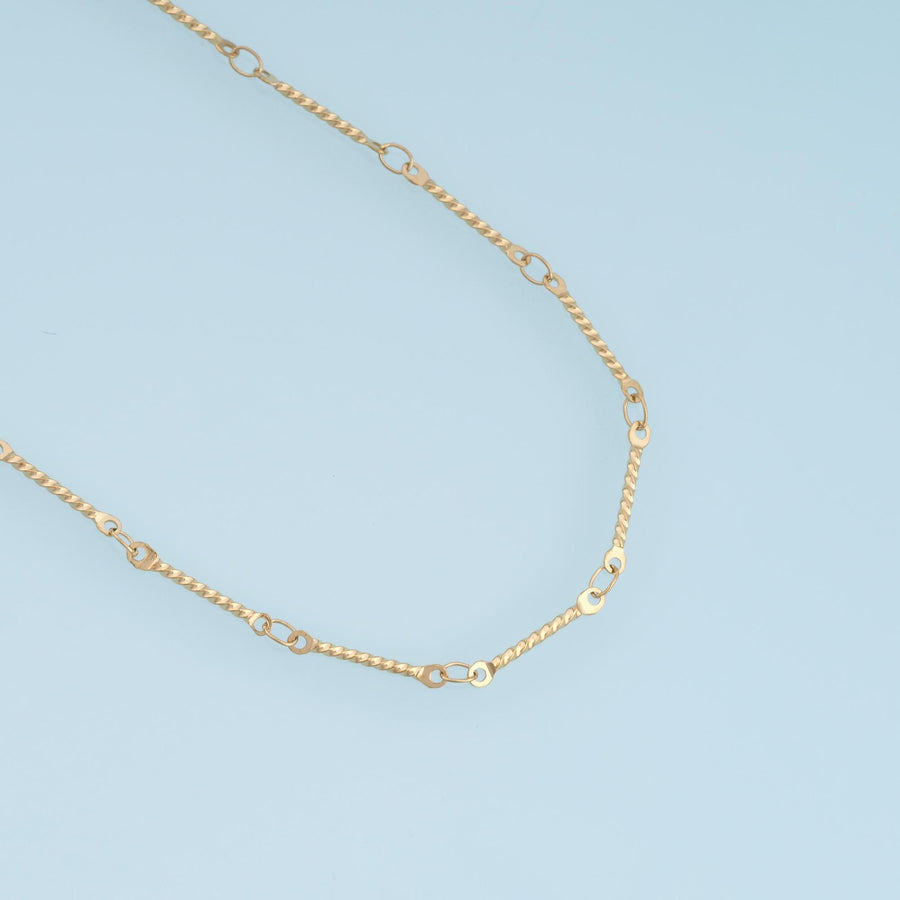 Stainless Steel  Twist Rope Chain,14K Gold Stainless Steel Chain,Waterproof Chain for DIY Necklace Bracelet Making