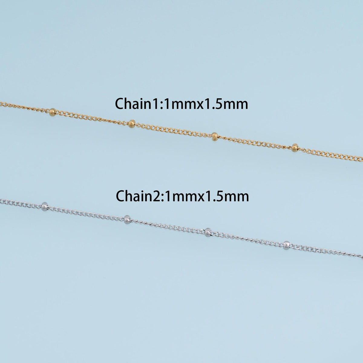 14K Gold Jewelry Chain 3.28 ft, 16.40 ft for Jewelry Making