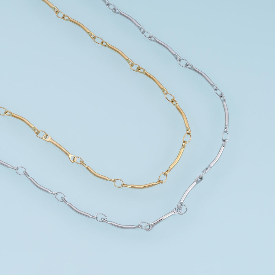 Stainless Steel Arc Link Chain, 14K Gold Stainless Steel Chain,Waterproof Chain for DIY Necklace Bracelet Making