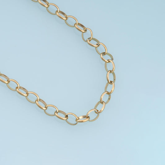 Stainless Steel Round Chain, 14K Gold Stainless Steel Chain,Waterproof Chain for DIY Necklace Bracelet Making