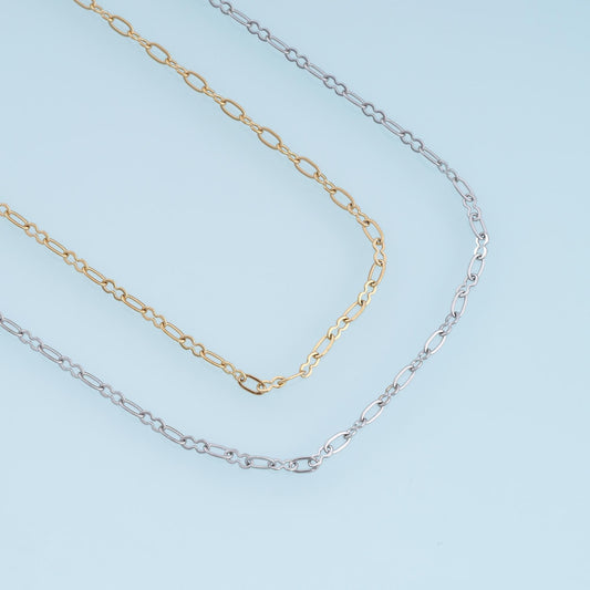 Stainless Steel Oval Wave Link Chain, 14K Gold Stainless Steel Chain,Waterproof Chain for DIY Necklace Bracelet Making