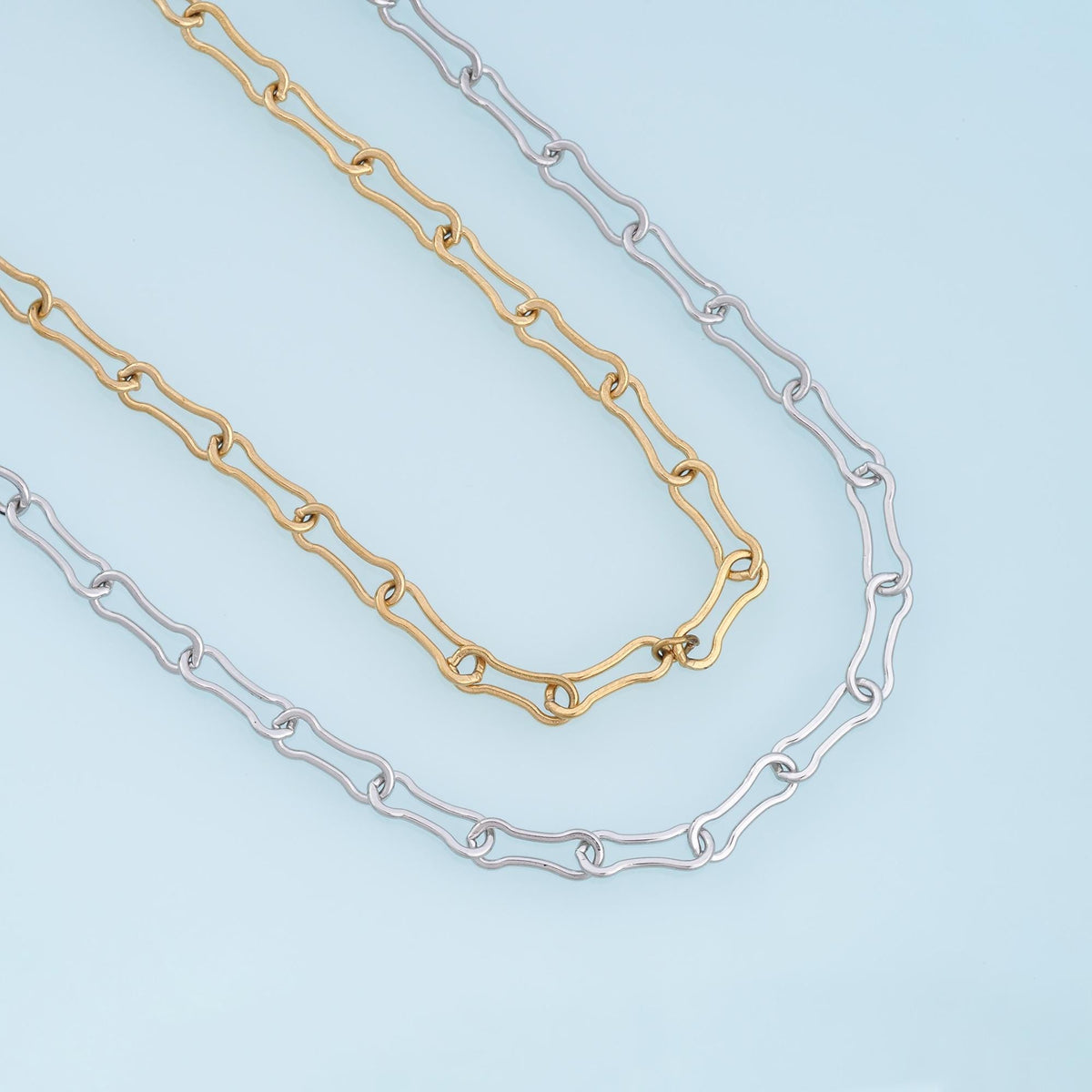Stainless Steel Gourd Chain, 14K Gold Stainless Steel Chain,Waterproof Chain for DIY Necklace Bracelet Making