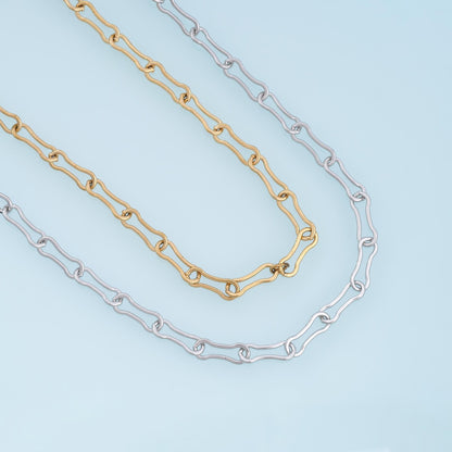 Stainless Steel Gourd Chain, 14K Gold Stainless Steel Chain,Waterproof Chain for DIY Necklace Bracelet Making