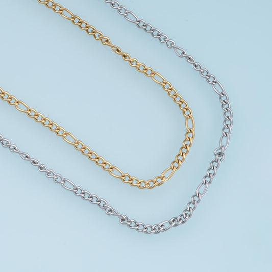 Stainless Steel Cuba Chain, 14K Gold Stainless Steel Chain,Waterproof Chain for DIY Necklace Bracelet Making