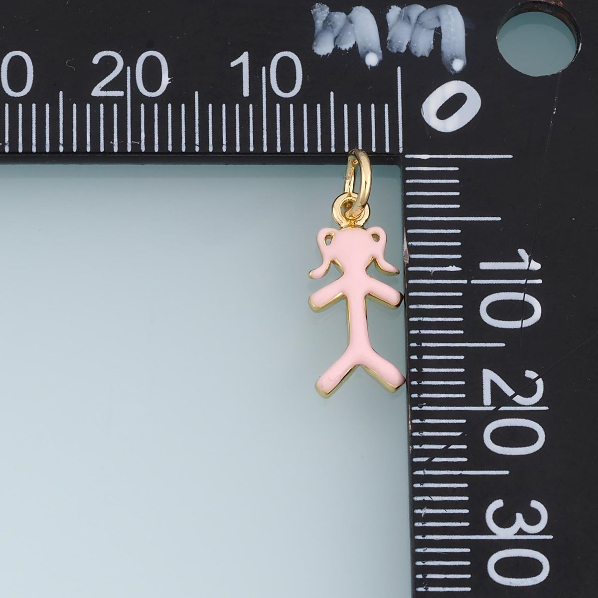 18K Gold Filled Girl Charm,Enamel Female Figure Pendant,Pink Purple Girl Charm,DIY Necklace Bracelet Jewelry Making Supply