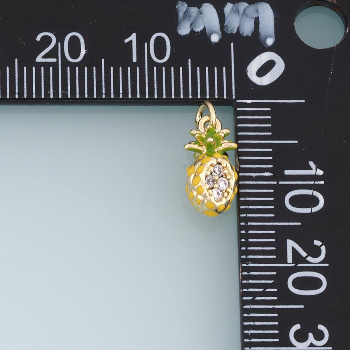18K Gold Filled Enamel Charm Pendant for Jewelry Making