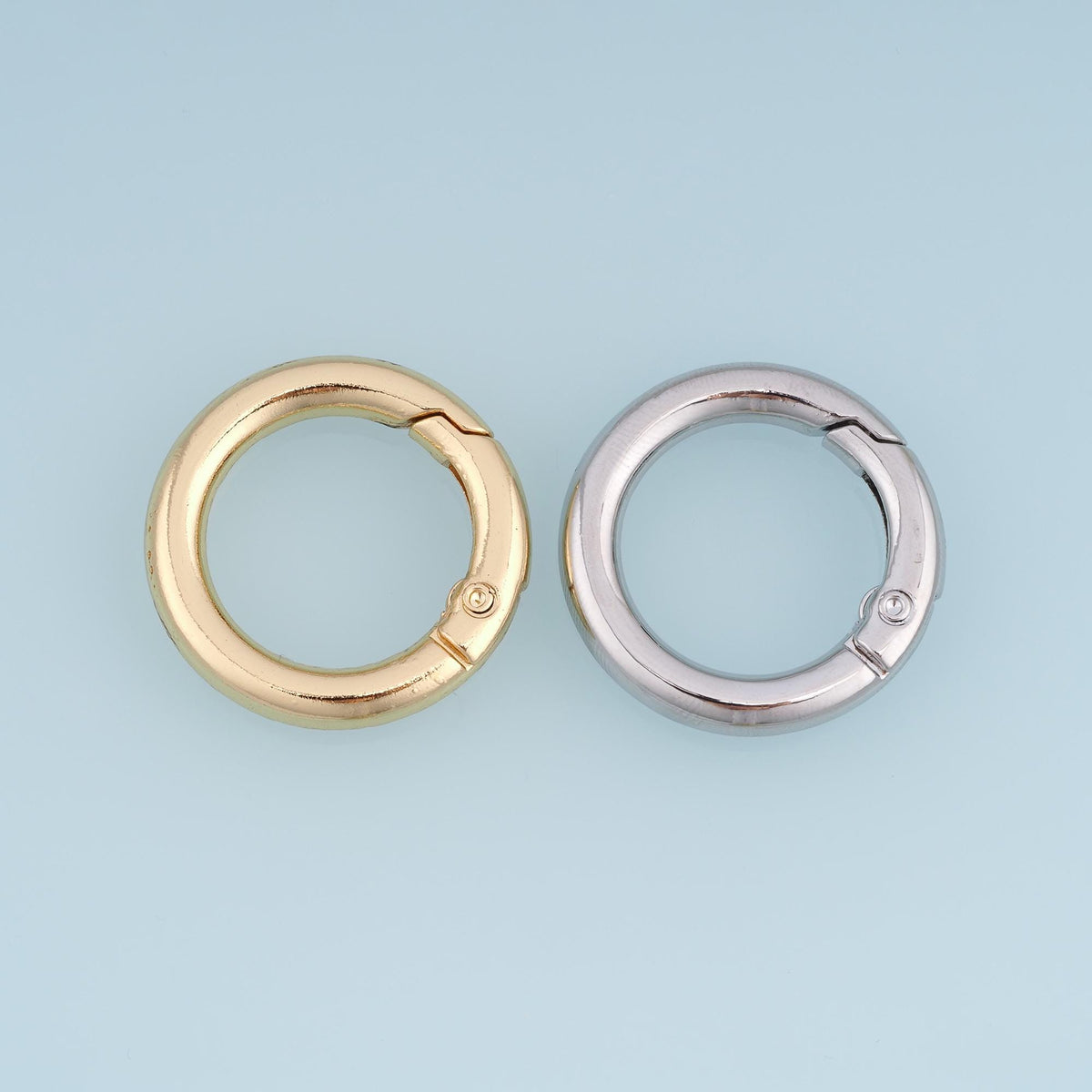 18K Gold Filled Round Clasp 28 mm for Jewelry Making