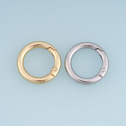 18K Gold Filled Round Clasp 28 mm for Jewelry Making