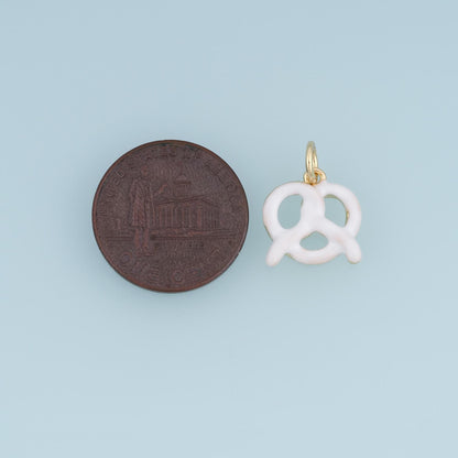 18K Gold Filled Enamel Charm Pendant for Jewelry Making