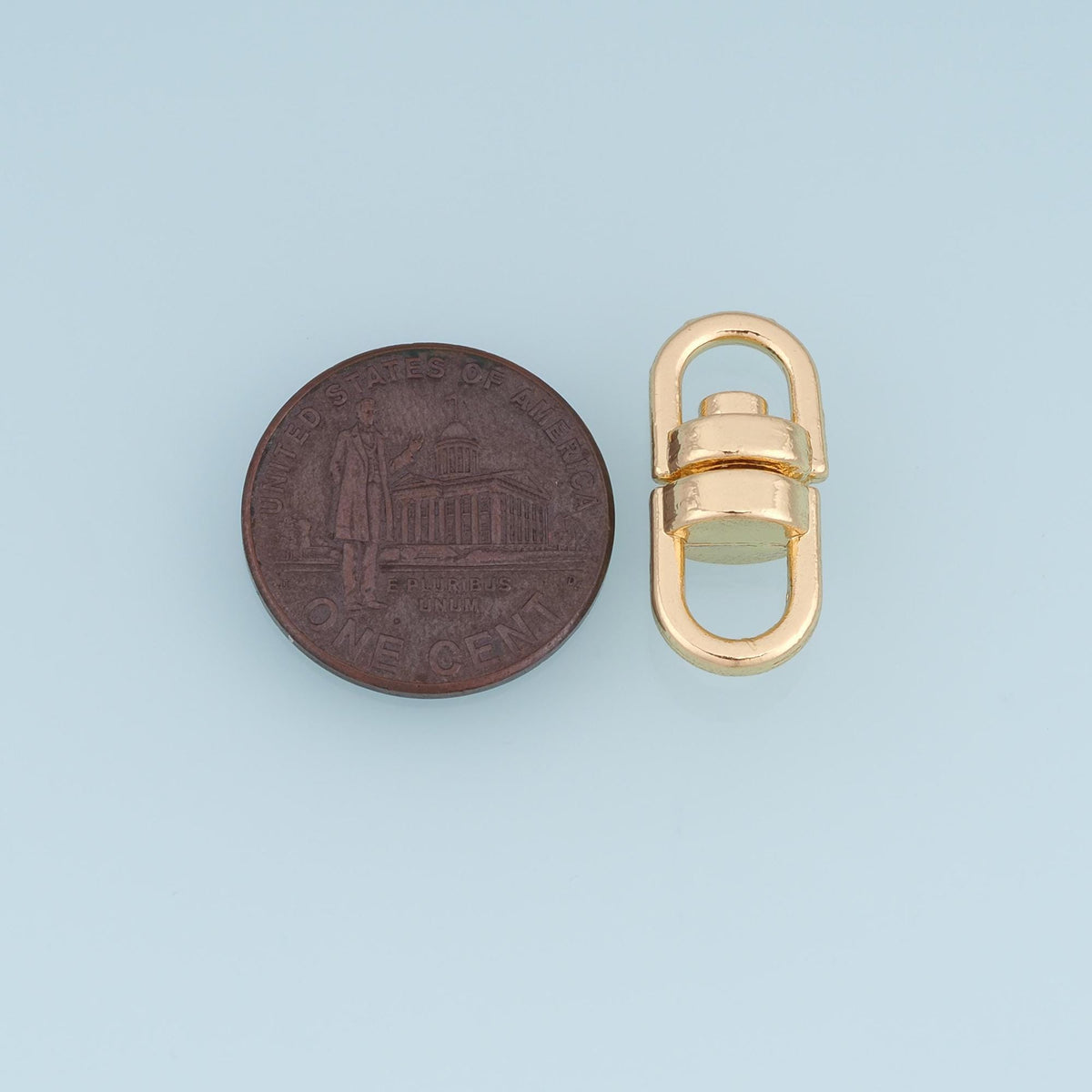 18K Gold Filled Oval Connector 20.5 mm, 9 mm for Jewelry Making