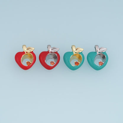 18K Gold Filled Enamel Charm Pendant for Jewelry Making