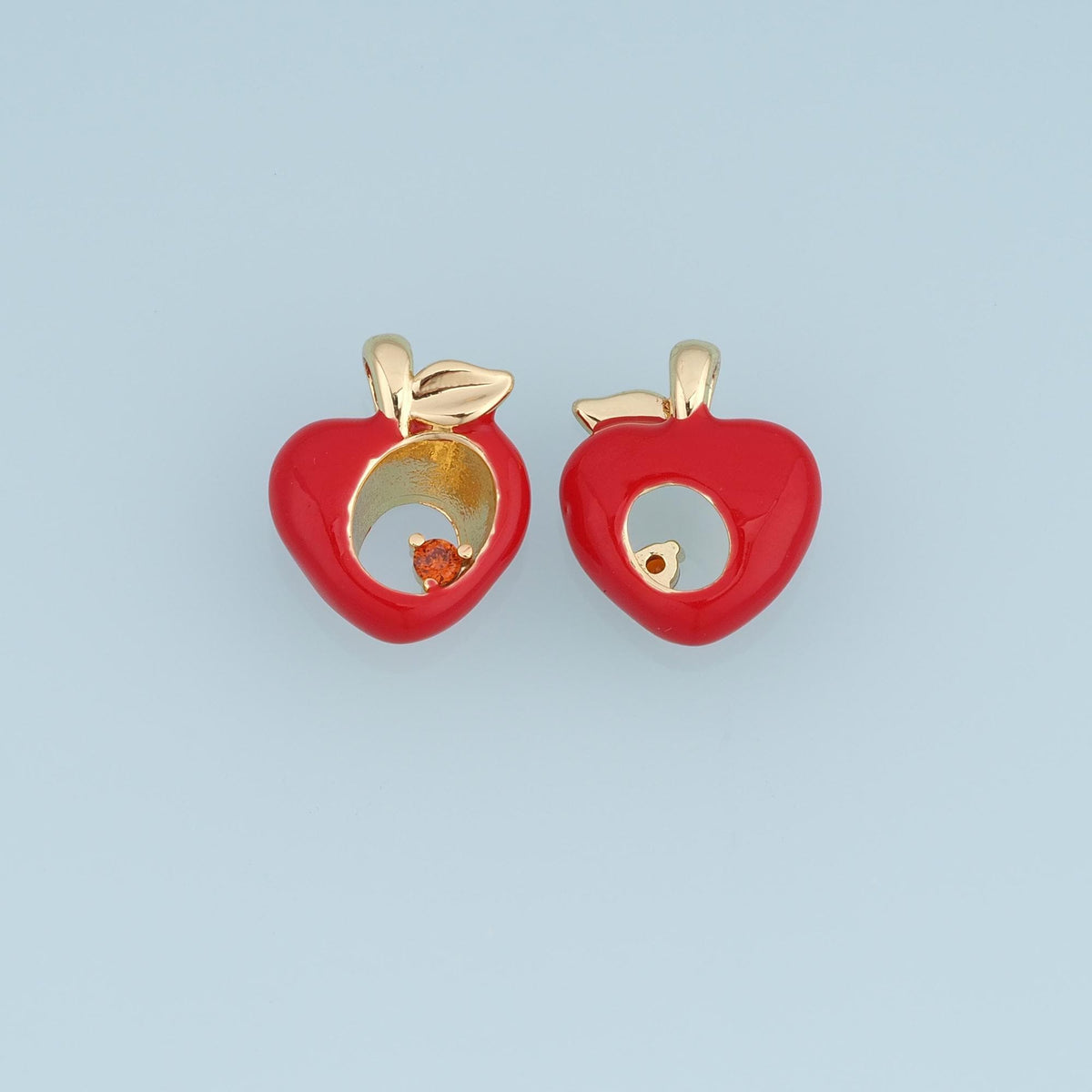 18K Gold Filled Enamel Charm Pendant for Jewelry Making