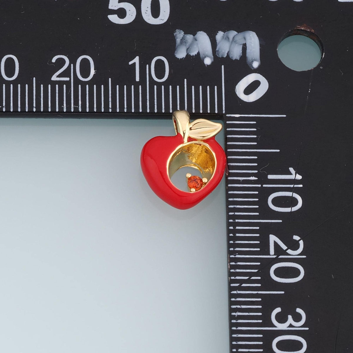 18K Gold Filled Enamel Charm Pendant for Jewelry Making