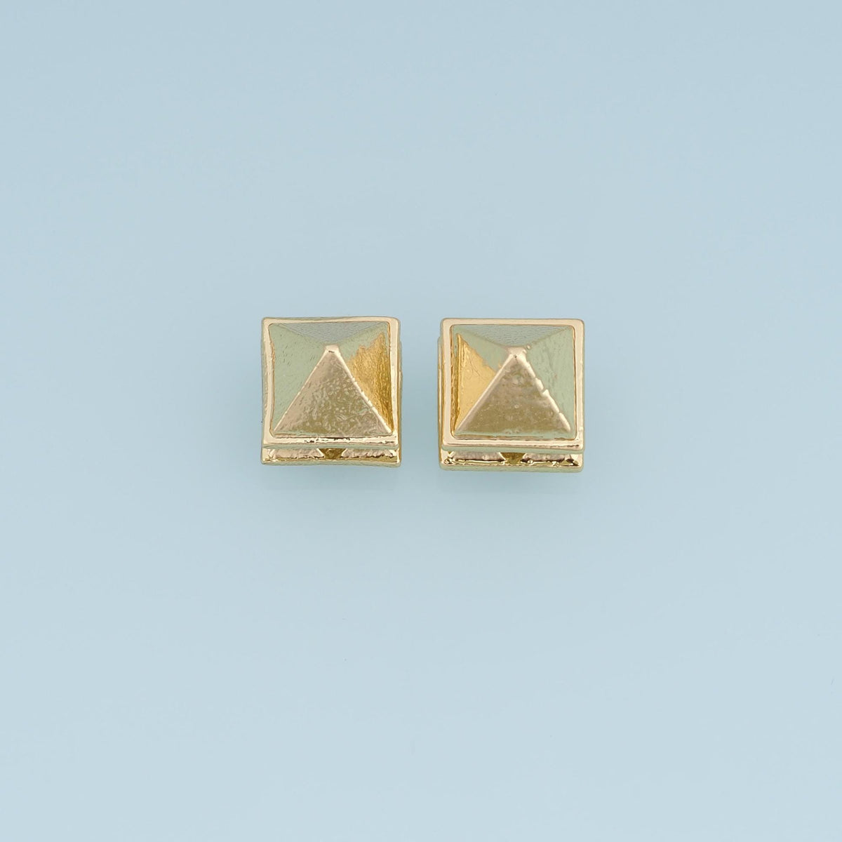 18K Gold Filled Square Spacer Beads 8 mm, 2 mm for Jewelry Making