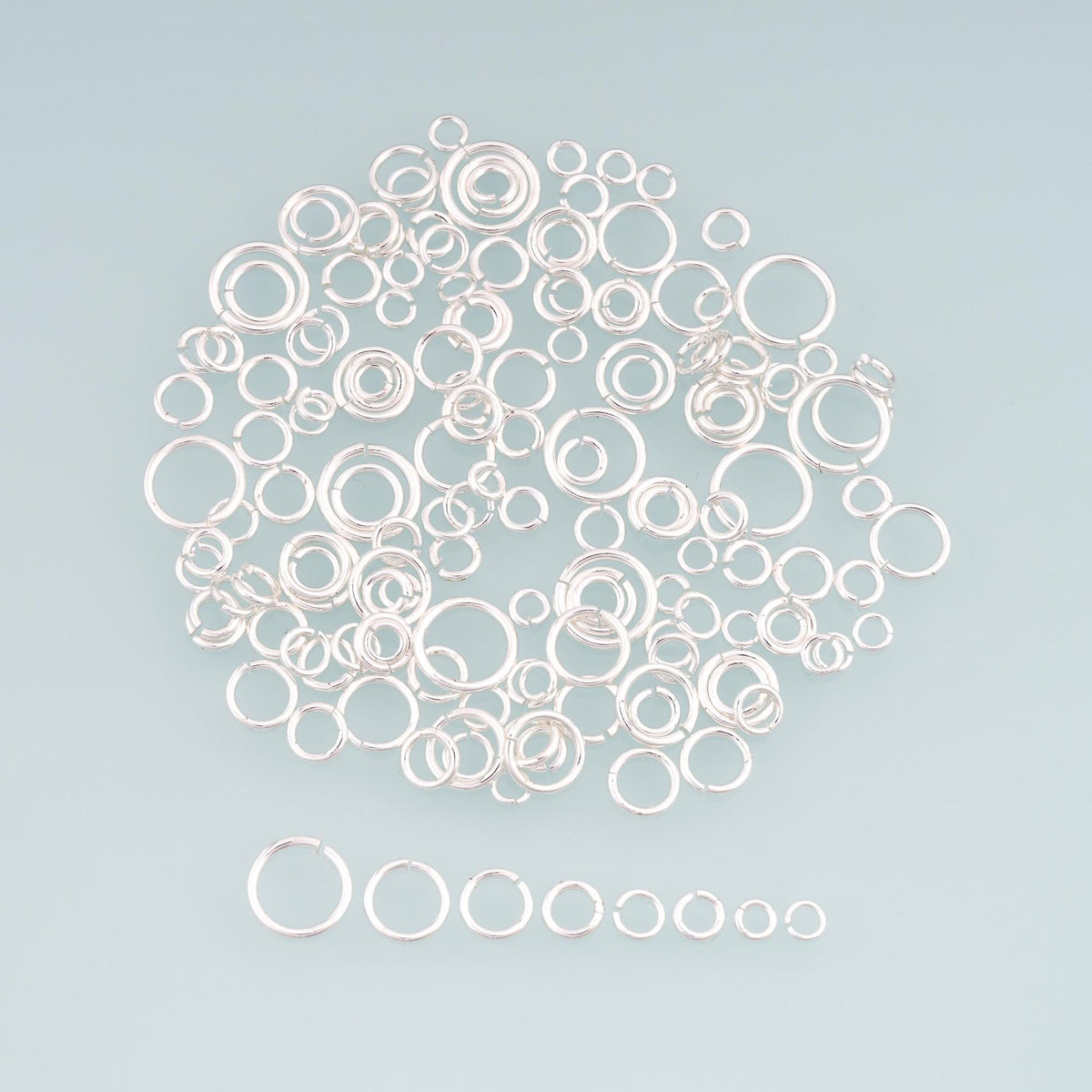 925 Sterling Silver Round Hoop Earrings for Jewelry Making